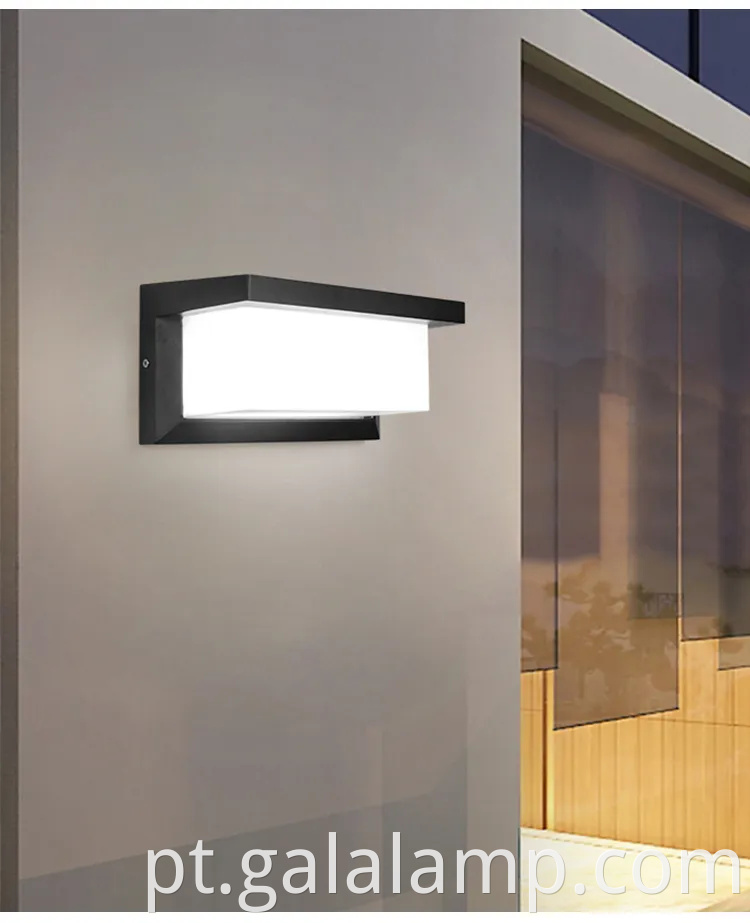 Luz de parede externa à prova d'água 24W para jardins elegantes